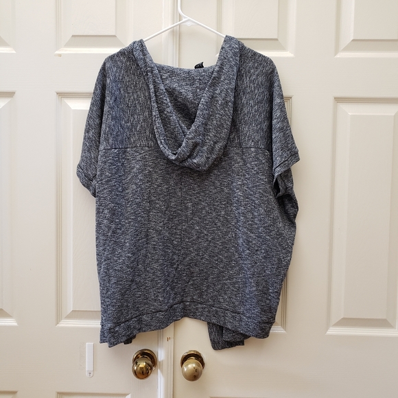 Slouchy oversized hooded open cardigan - Picture 2 of 3